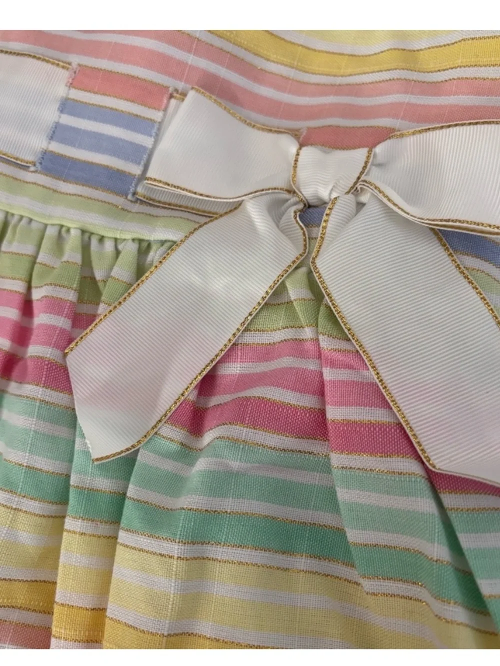 NWT Bonnie Jean Pastel Stripe Party Dress – Girls Size 4/4T